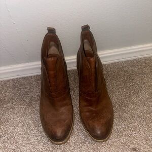 Lucky Brand | Brown Leather Booties